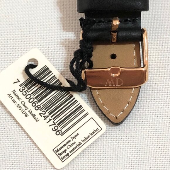 Daniel Wellington Women Leather Watch - Classy Sheffield Rose Gold - Picture 5 of 6